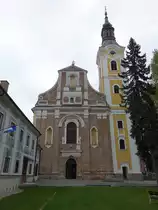 Virovitica, St. Rocco Kirche und Franziskanerkloster, erbaut von 1746 bis 1752 (03.05.2017)