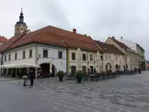 Varazdin, Haus Ritz, einst�ckiges Eckhaus mit Renaissanceb�gen im Erdgescho�, erbaut 1540 (03.05.2017)