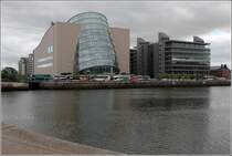 Dublin. Das moderne Convention Center am North Wall Quay. 28.04.2017
