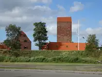 Kors�r,  K�stenbatterie  F�stningen , Turm von 1241, Gro�e Magazin von 1610 (24.06.2017)