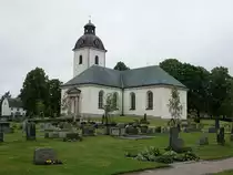 Alunda, Ev. Kirche, erbaut von 1780 bis 1787, restauriert 1937 durch Architekt �rland Noreen (24.06.2017)