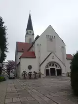 Murska Sobota, kath. St. Nikolaus Kirche, erbaut von 1910 bis 1912 durch Laszlo Takacz (04.05.2017)