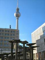 Berlin-Alexanderplatz. Endlich mal Sonne in diesem Winter - 17. 1. 2008