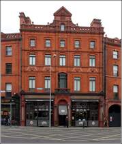 Dublin. Gebude am Lincoln Place mit Lincoln's Inn. 28.04.2017