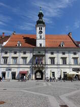 Maribor, altes Rathaus von 1515 am Hauptplatz Glavni Trg (04.05.2017)
