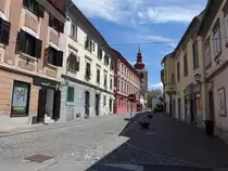 Ptuj, historische Geb�ude am Slowenski Platz (04.05.2017)