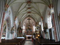 Seyboldsdorf, sptgotischer Innenraum der St. Johannes Kirche (24.12.2016)