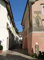 Tiengen, Blick in die Korngasse in der Altstadt, Sept.2015