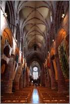 Kirkwall. Blick ins Kirchenschiff der St. Magnus Kathedrale. 02.05.2017