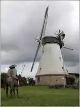 Wallenhorst. Don Quijote kurz vor dem Kampf mit der Windm�hle Lechtingen. 15.07.2017