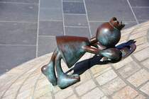 DEN HAAG, Ortsteil Scheveningen, 06.05.2017, Kunst am Bau auf der Uferpromenade