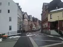 Aufnahme von einer innenst�dtischen Strasse in Oberstein am 28.01.2013.