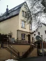 Sch�nes Hausfront in Idar-Oberstein, aufgenommen am 29.01.2013