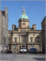 Edinburg. Das Gebude der Bank of Scotland in der Bank Street. 03.05.2017