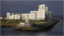 Edinburg. Moderne Wohnbauten am Western Harbour in Leith, Nordostseite. 03.05.2017 