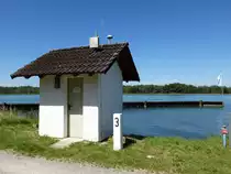 Burkheim, die Pegelme�station am Rhein, Juni 2017