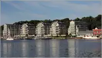 Flensburg. Moderne Wohngeb�ude mit F�rdeblick am Ballastkai. 05.07.2017
