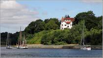 Kiel. Villa am Friedrich-Vo-Ufer mit Aussicht auf den Nord-Ostsee-Kanal. 05.07.2017