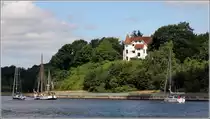 Kiel. Villa am Friedrich-Vo�-Ufer mit Aussicht auf den Nord-Ostsee-Kanal. 05.07.2017