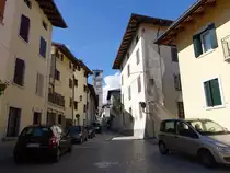 San Daniele del Friuli, historische Geb�ude in der Via Roma (05.05.2017)
