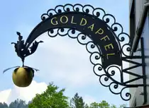 Einsiedel, B�ckerei  Goldapfel  in der Hauptstra�e, Mai 2017