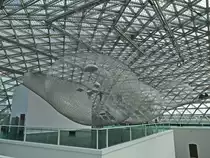 Andere Perspektive auf riesige Netzkonstruktion  in orbit am 27. Juli 2017 in D�sseldorf.