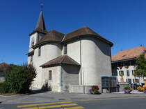 Collonge-Bellerive, Ref. Kirche, erbaut ab 1153 (05.08.2017)