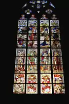 Eines der vielen Fenster im Dom von K�ln am 29. Juli 2017.