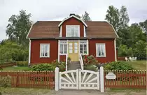 Das Haus, in dem die Verfilmungen von �Michael aus L�nrneberga� spielen. Das Haus liegt in Katthult in der n�he von der Stadt Vimmerby, in der die Schriftstellerin Astrid Lindgren geboren wurde. Aufnahme: 21. Juli 2017.