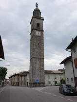 Nogaredo di Corno, Campanile der San Giorgio Kirche (06.05.2017)