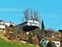 Herisau, das Einfamilienhaus “Schublade R�ti”, R�tiwaldstrasse 5, ist eines der auff�lligsten Geb�ude der Ostschweiz (Fertigstellung 1995) -17.03.2012