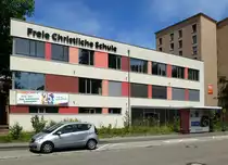 Freiburg, Freie Christliche Schule im Stadteil Landwasser, Juli 2017