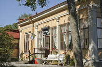 Aborreberg Veranda und Jugendherberge stlich von Norrkping in Schweden. Die schwedischen Jugendherbergen bieten eine ausgezeichnete Ausstattung fr wenig Geld und sind ber das ganze Land verteilt zu finden
Aufnahme: 22. Juli 2017.