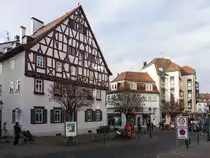 Fachwerkaus (als Gasthaus) in der Innenstadt von Fulda. Die Aufnahme stammt vom 24.11.2012.