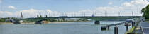 Pano-Aufnahme der Kennedybrcke zwischen Bonn und Beuel - 07.07.2017