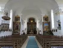 Engelswies, Wallfahrtskirche zur Schmerzhaften Muttergottes, erbaut im 18. Jahrhundert (31.12.2016)