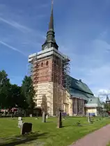 Mora, Ev. Kirche, erbaut 1673 als dreischiffige Halle mit Sterngew�lben (16.06.2017)