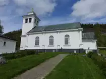 T�nn�s, Ev. Kirche, erbaut 1850, h�chst gelegene Kirche Schwedens auf 648 Meter (17.06.2017)