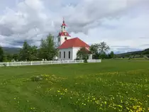 Kl�vsj� bei �stersund, Ev. Holzkirche von 1795 (18.06.2017)