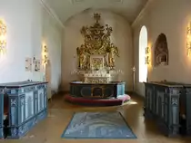 Fr�s�n, Hochaltar und Chorgest�hl in der Ev. Kirche (18.06.2017)