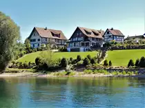 Wagenhausen, sch�ne Riegelh�user�am Hochrhein, s�dwestlich von Stein am Rhein - 03.09.2013