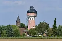 Wasserturm und Kirche in Wissersheim (N�rvenich) - 05.07.2017