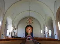 Ockelbo, Innenraum der Ev. Kirche, neubarocke Ausstattung 1905 durch Architekt Gustaf Am�en (22.06.2016)