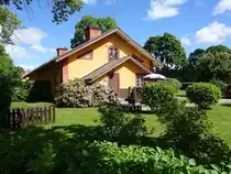 Sandviken, einst�ckige Arbeiterh�user aus dem 19. Jahrhundert im Stadtteil Gamla Bruket (22.06.2017)