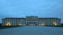 Das Wiener Schloss Schnbrunn an einem khlen Morgen im November 2010.