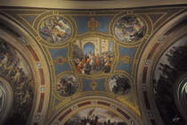 Fligrane Deckenmalereien im Heeresgeschichtlichen Museums in Wien. (November 2010)