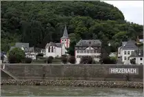 Boppard. Der Stadtteil Hirzenach mit der zu Beginn des 12. Jahrhunderts erbauten Kirche St. Bartholom�us. Sie ist Teil des UNESCO-Welterbes Oberes Mittelrheintal. 15.09.2017