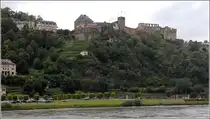 St. Goar. Burg Rheinfels wurde 1245 gegr�ndet. Seit 2002 Teil des UNESCO-Welterbes Oberes Mittelrheintal. 15.09.2017