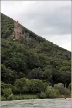 Niederheimbach. Burg Sooneck geht auf das 13. Jahrhundert zur�ck. Sie ist seit 2002 Teil des UNESCO-Welterbes Oberes Mittelrheintal. 15.09.2017