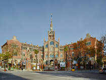 Anfang des 15. Jahrhunderts wurde die umfassende Krankenhausanlage Hospital de la Santa Creu i de Sant Pau erbaut. (Barcelona, Dezember 2011)